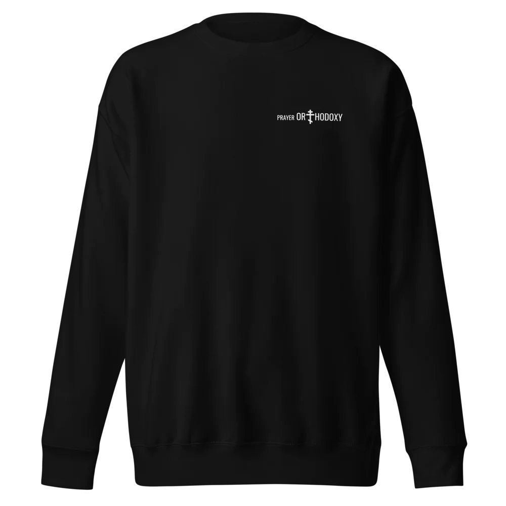 Prayer Orthodoxy Classic Sweatshirt | Black