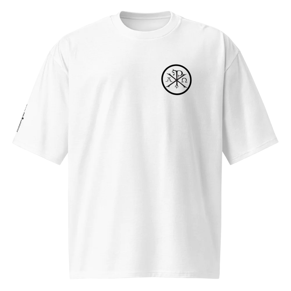 Chi Rho | Oversized T-Shirt | White