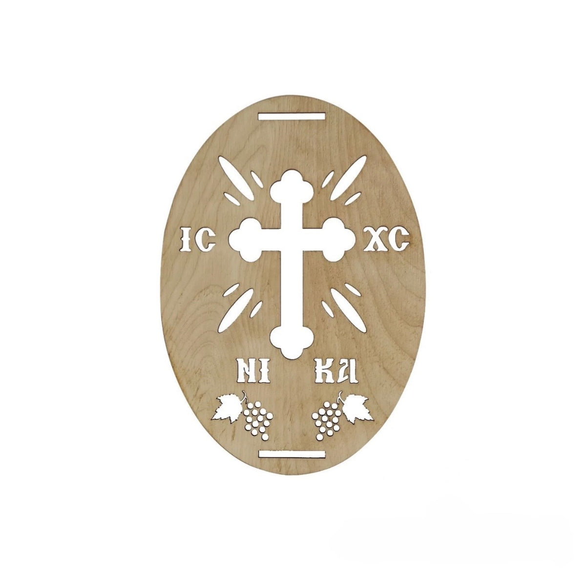 IC XC NIKA Wooden Koliva Seal – Mount Athos