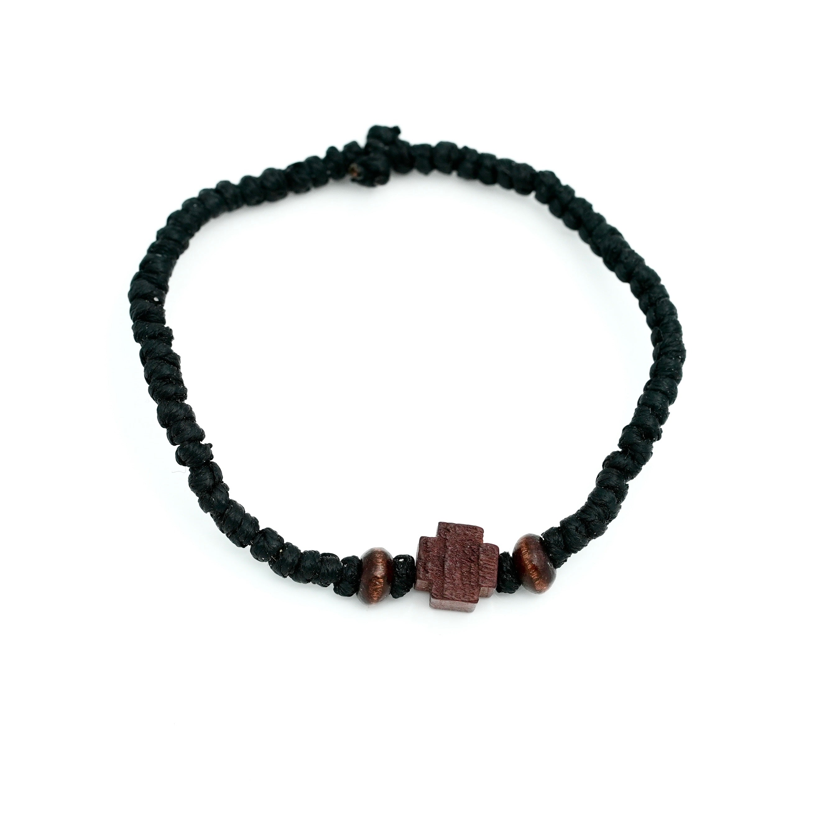 Mount Athos Komboskini - Wooden Cross