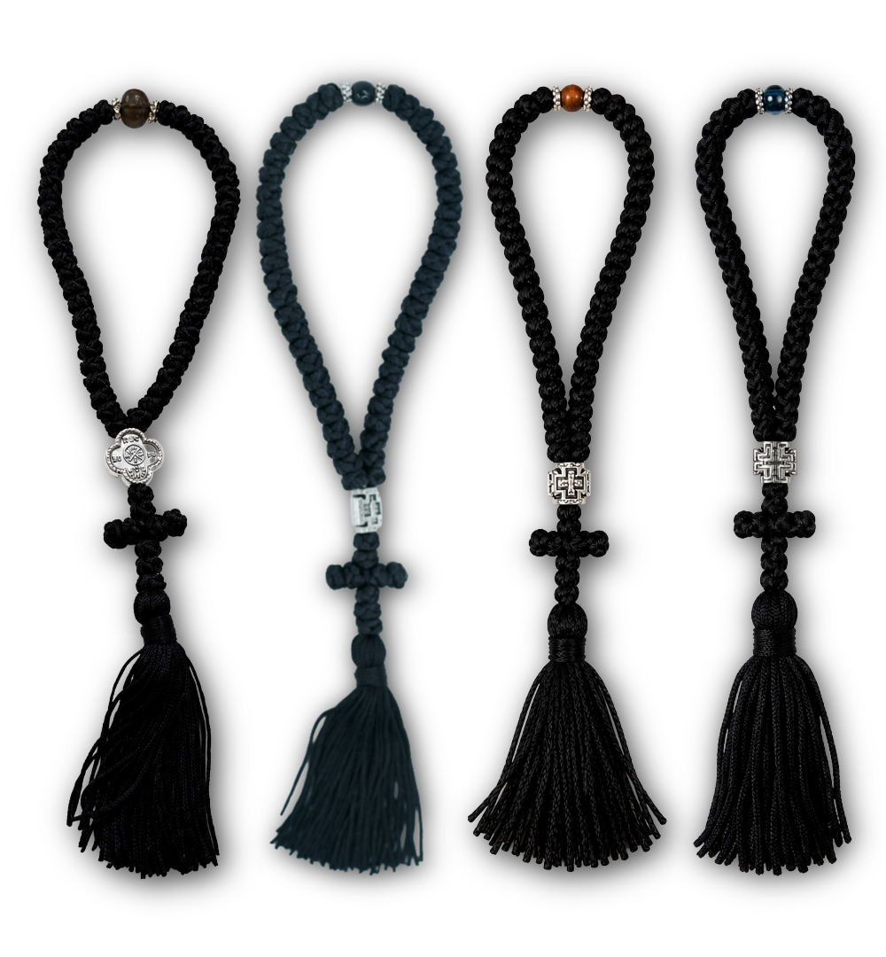 Silk 50-Knot Prayer Rope w/ Tassel from Mount Athos