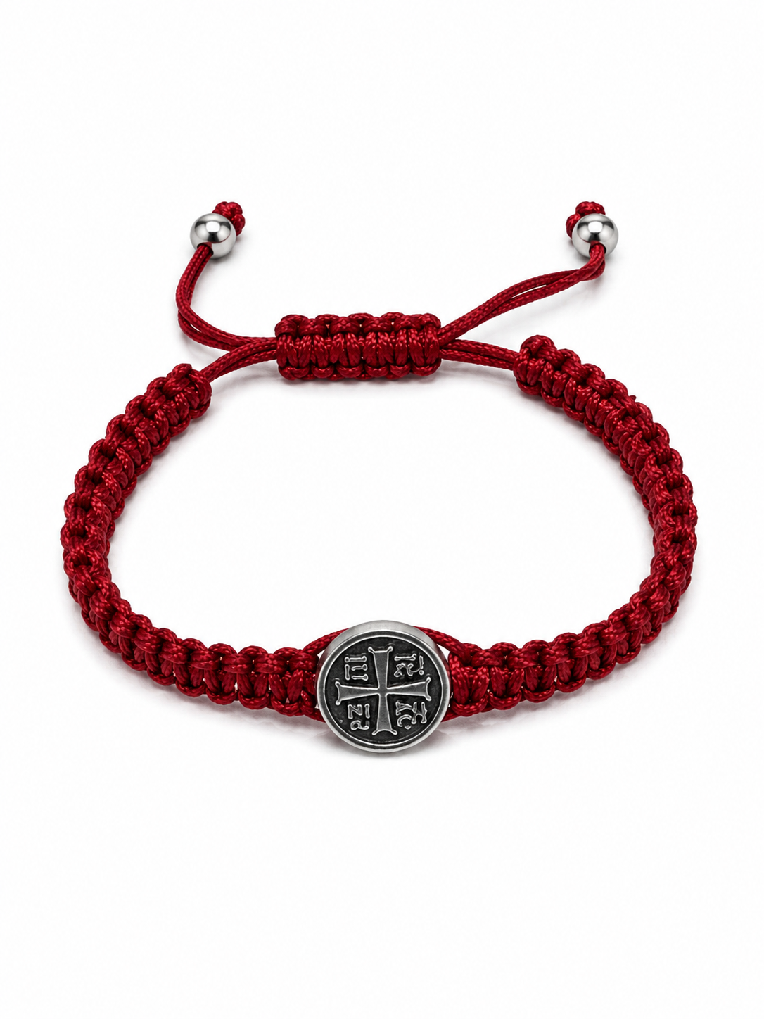 IC XC NIKA Handmade Macramé Bracelet | Red