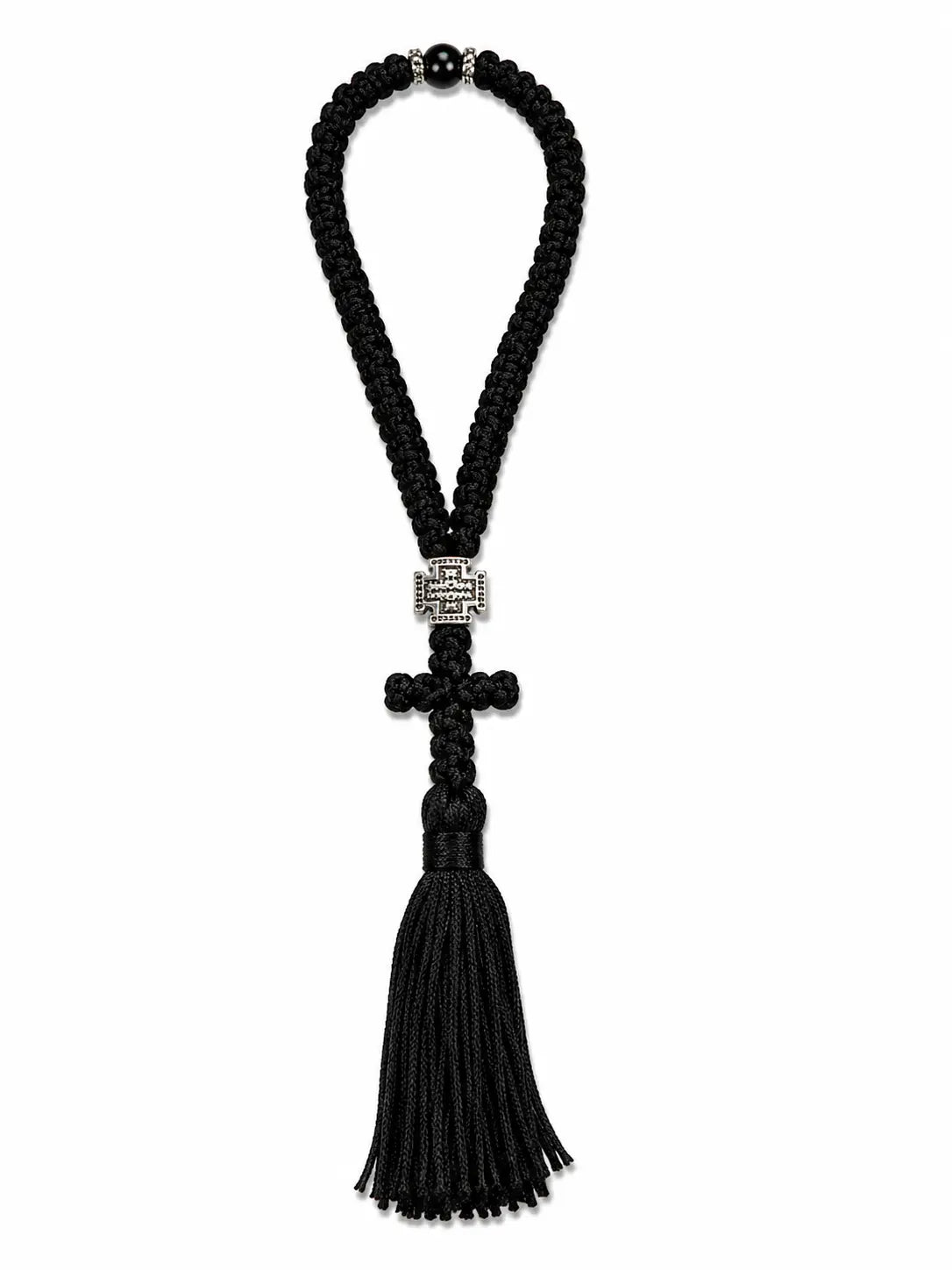 Silk 50-Knot Prayer Rope w/ Tassel from Mount Athos Prayer Orthodoxy