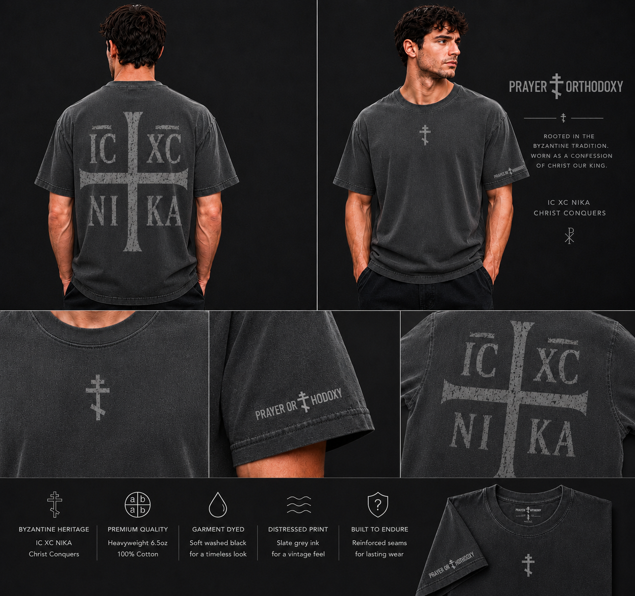 NIKA | Unisex T-Shirt | Heavyweight Garment Dye