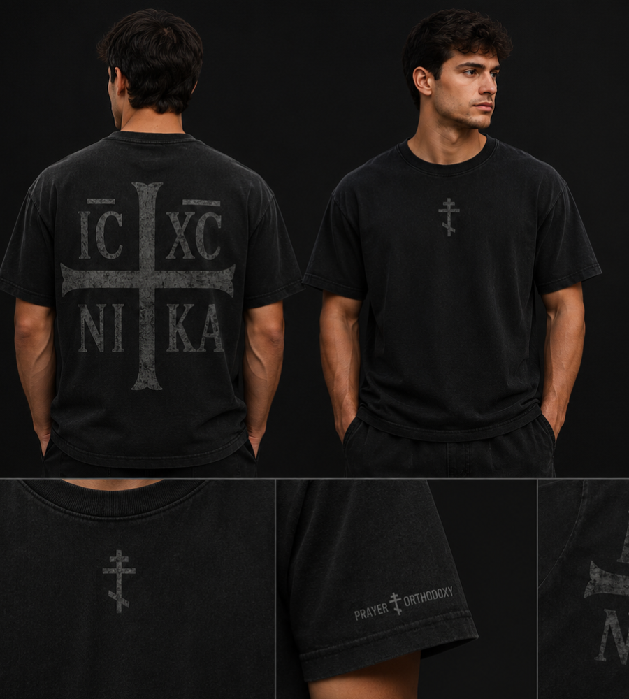 Slate Grey NIKA | Unisex T-Shirt | Washed Heavyweight Fit