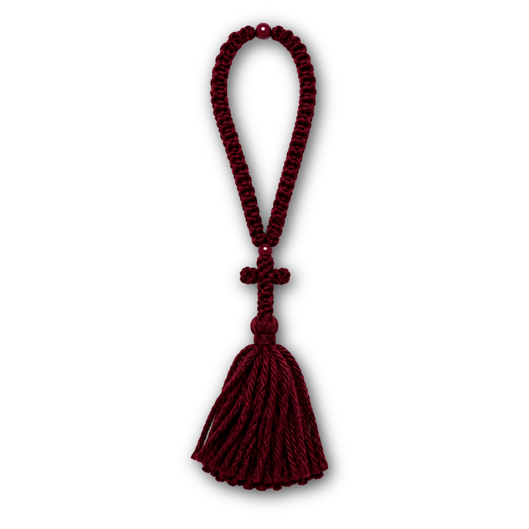 Wool 50 Knot Prayer Rope | Koutloumousiou Skete | Mount Athos