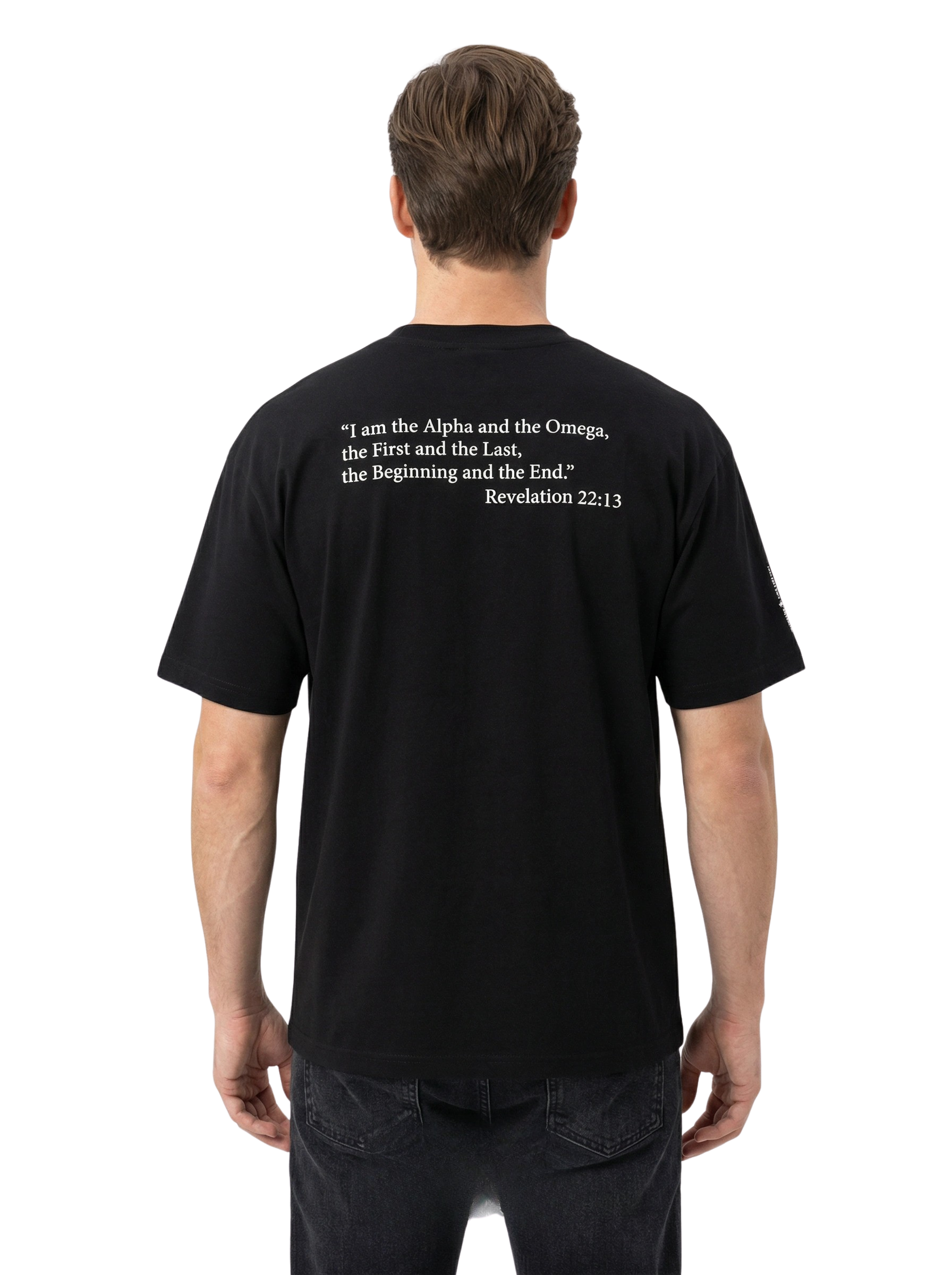 Alpha Omega | Loose Fit Tee | Black