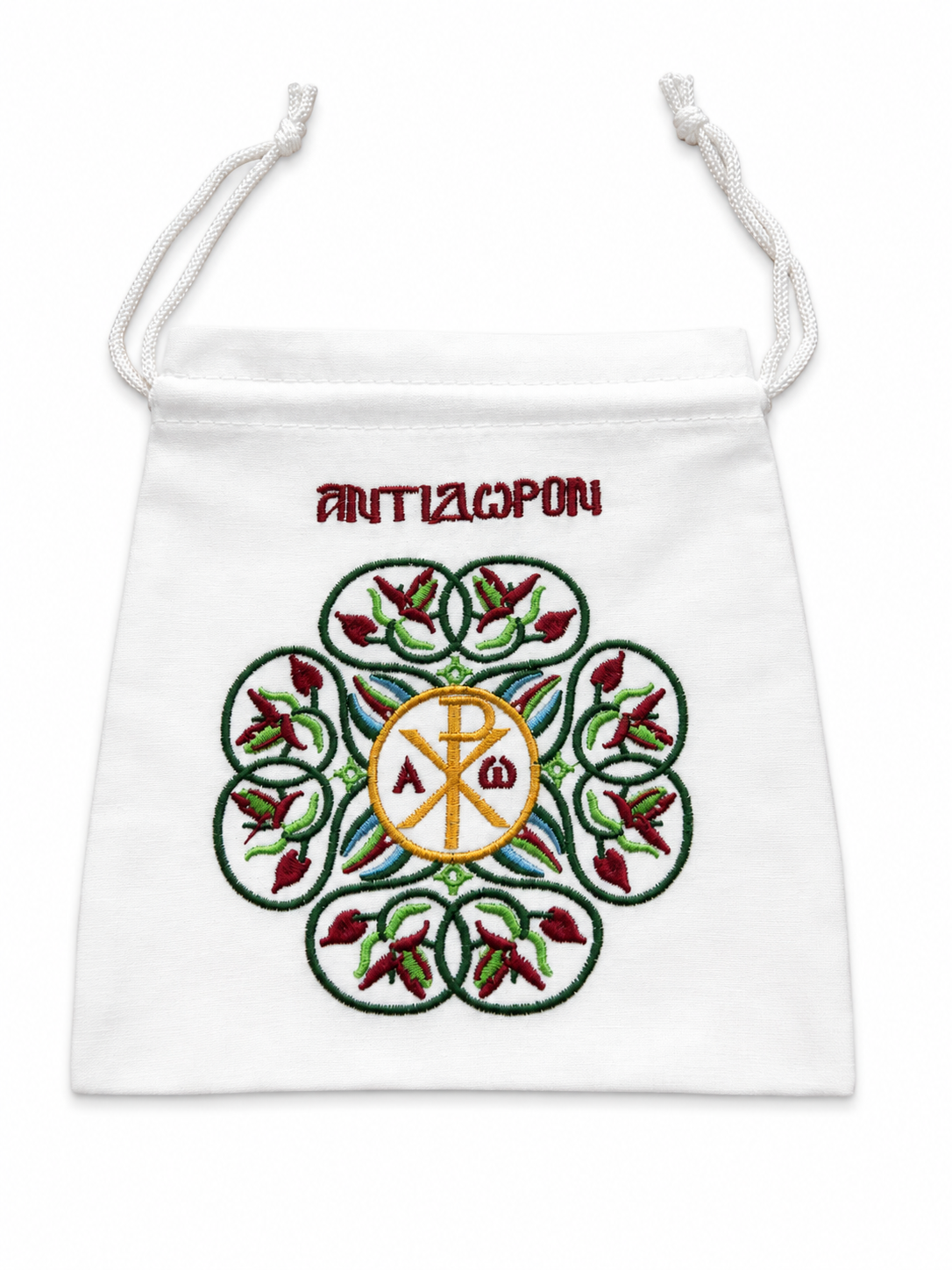 Embroidered Prosphora (Antidoron) Holy Bread Bag