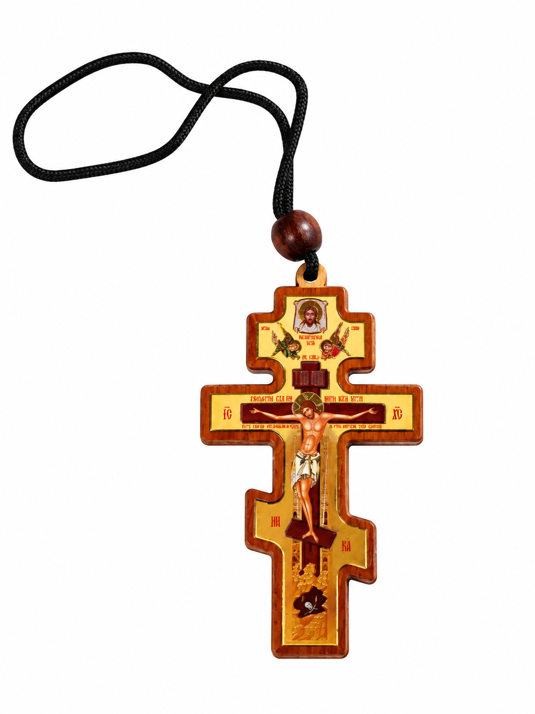 Russian Save & Protect Hanging Orthodox Cross
