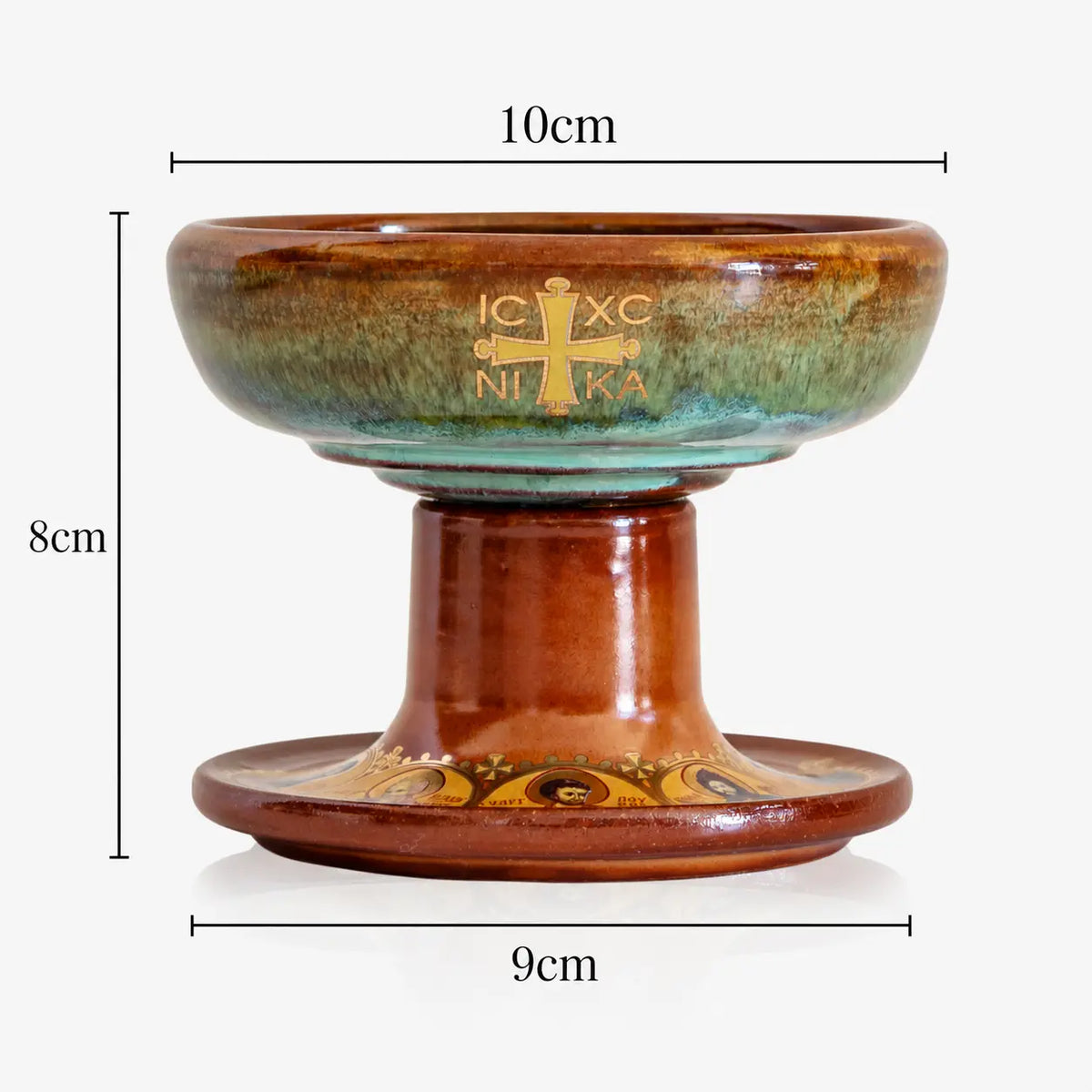XL Handcrafted Ceramic Incense Censer Prayer Orthodoxy