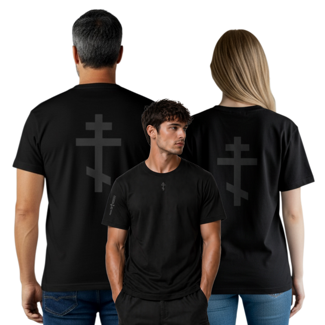 Slate Grey Orthodox Cross | Unisex T-Shirt | Classic Fit