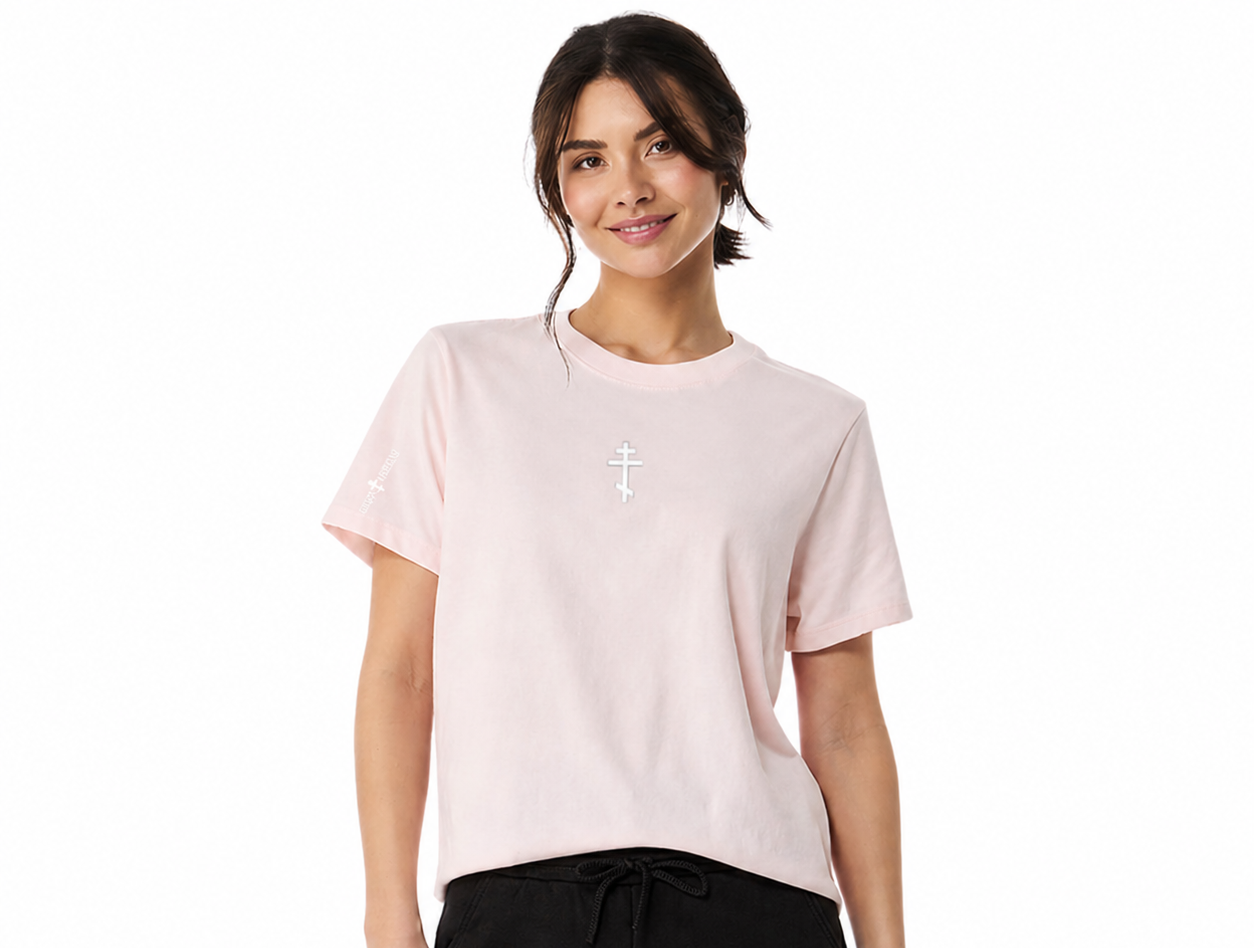 Embroidered Orthodox Cross | T-Shirt | Women’s Fit