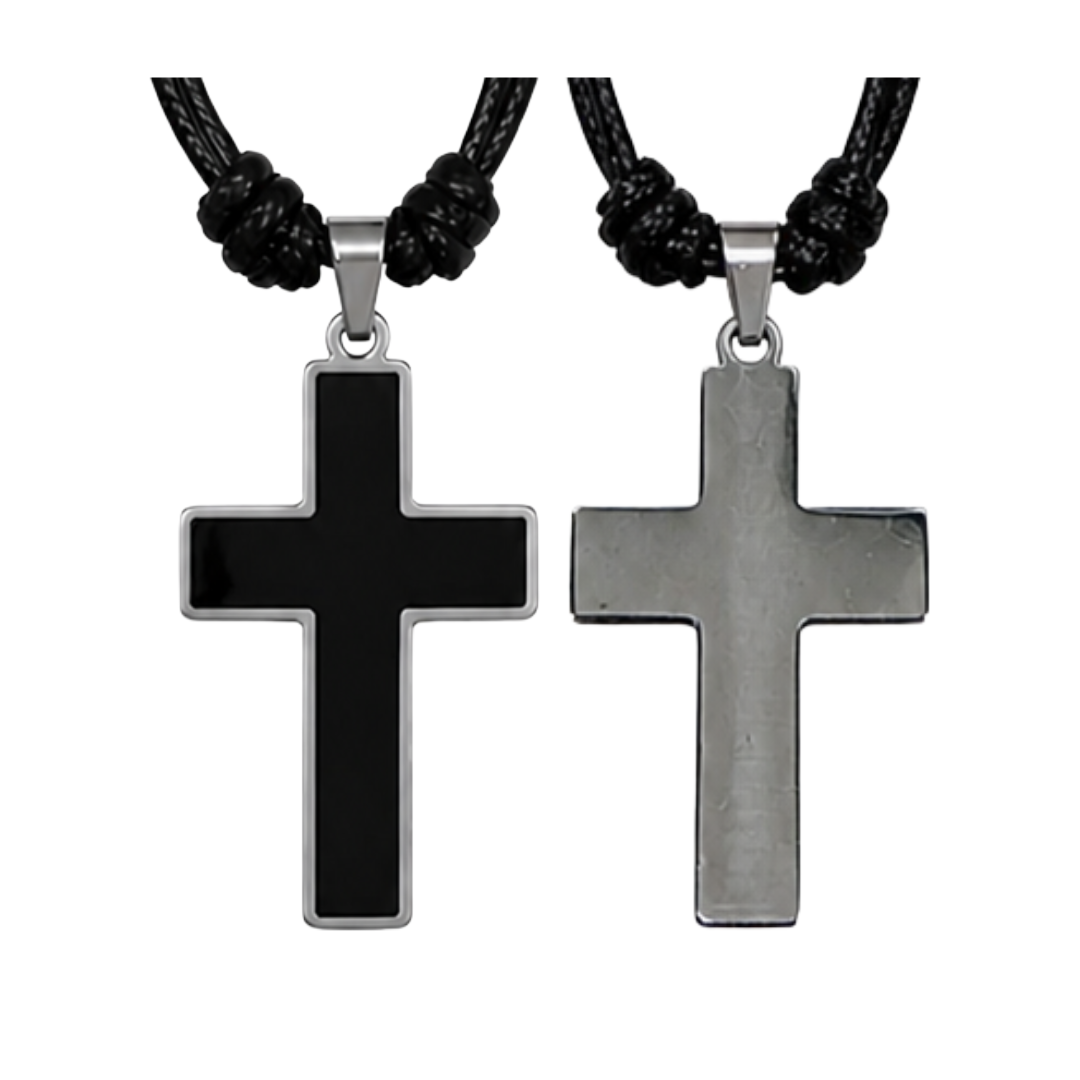 Steel Cross Necklace -Holy Annunciation Monastery
