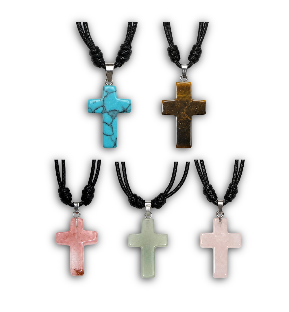 Stone Cross Necklace -Holy Annunciation Monastery
