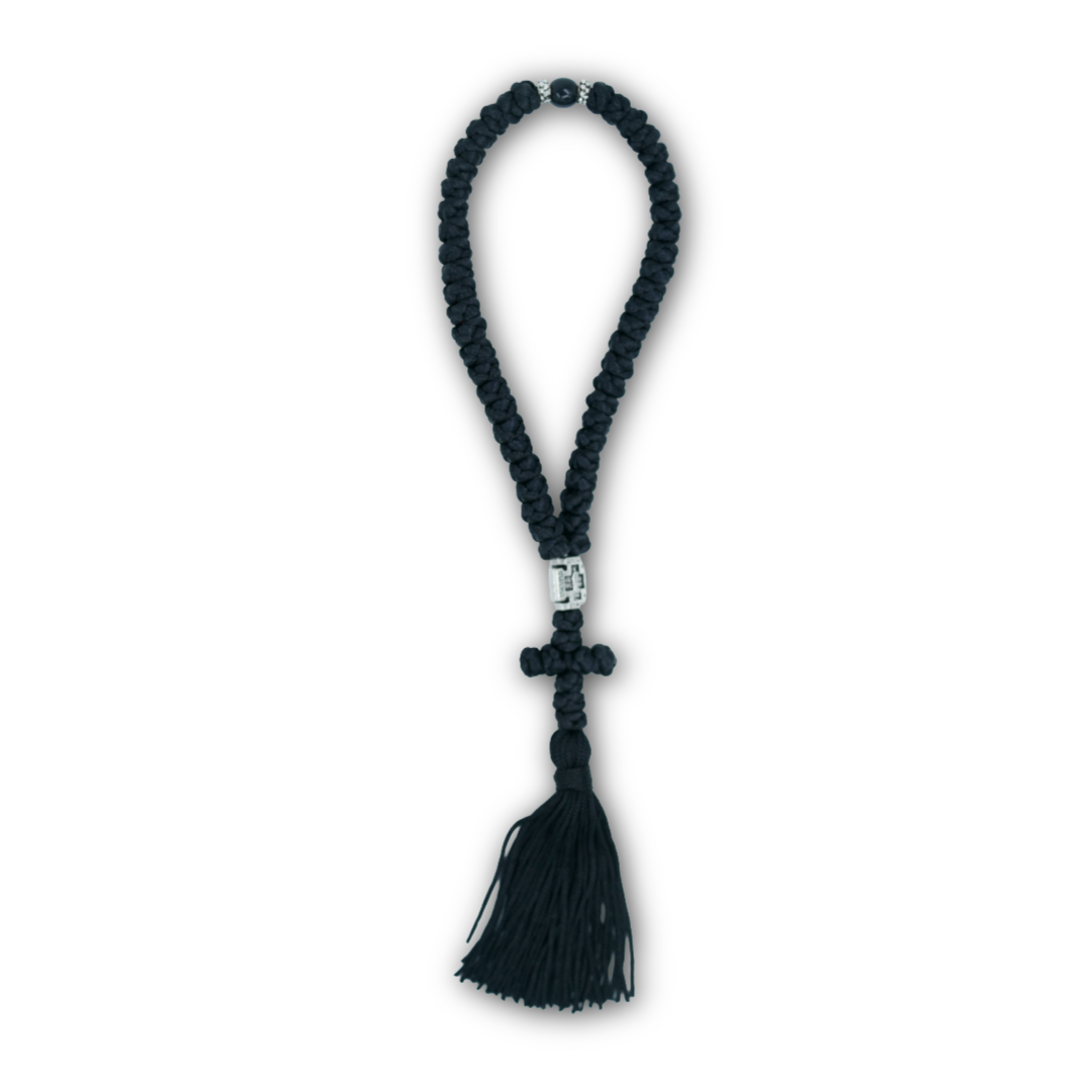 Silk 50-Knot Prayer Rope w/ Tassel from Mount Athos