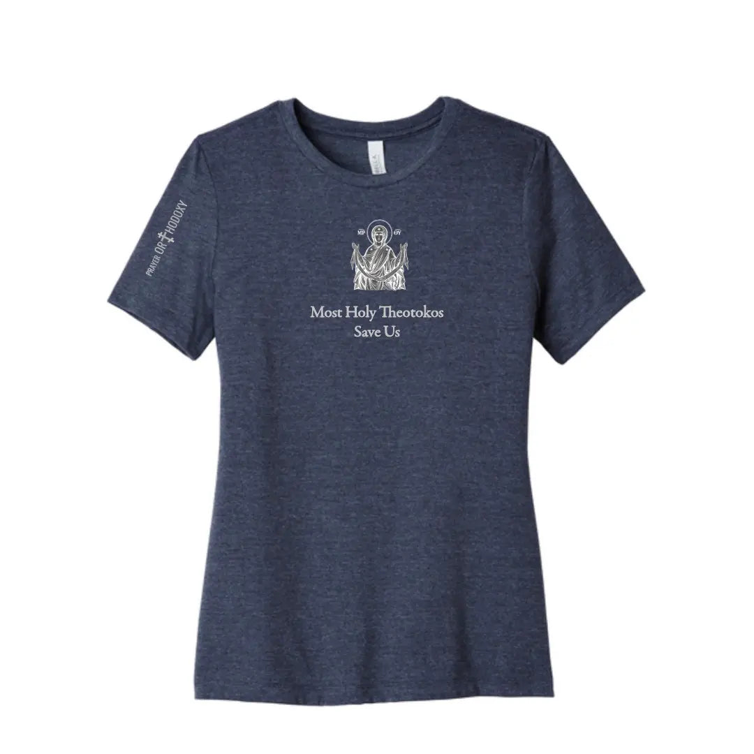 Most Holy Theotokos Save Us (English) | T-Shirt | Women’s Fit Prayer Orthodoxy