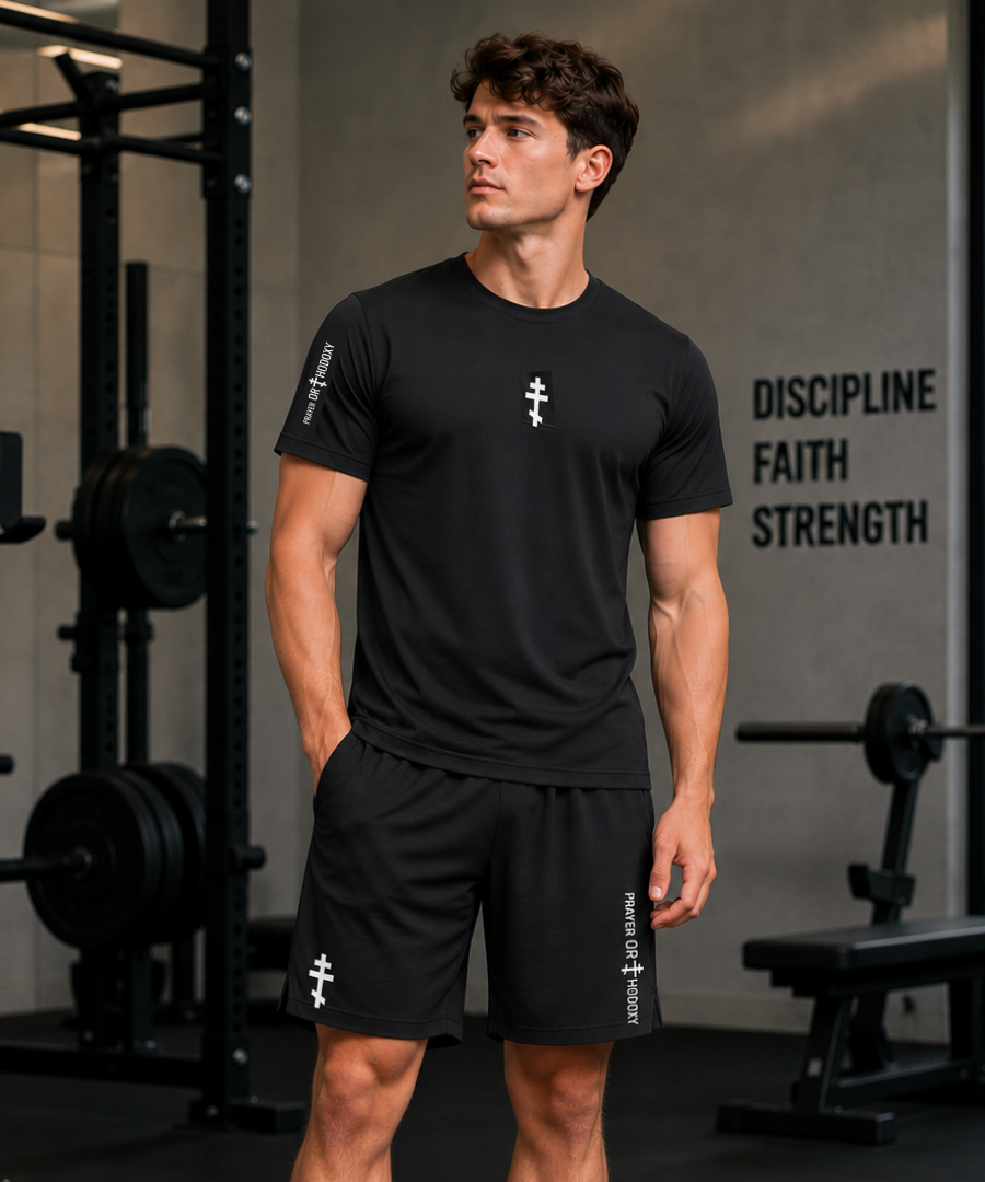 Orthodox Cross | Moisture Wicking Athletic Shorts