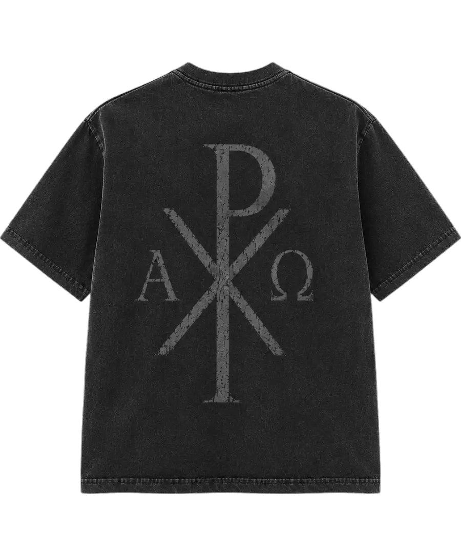 Chi-Rho | Unisex T-Shirt | Heavyweight Garment Dye Prayer Orthodoxy