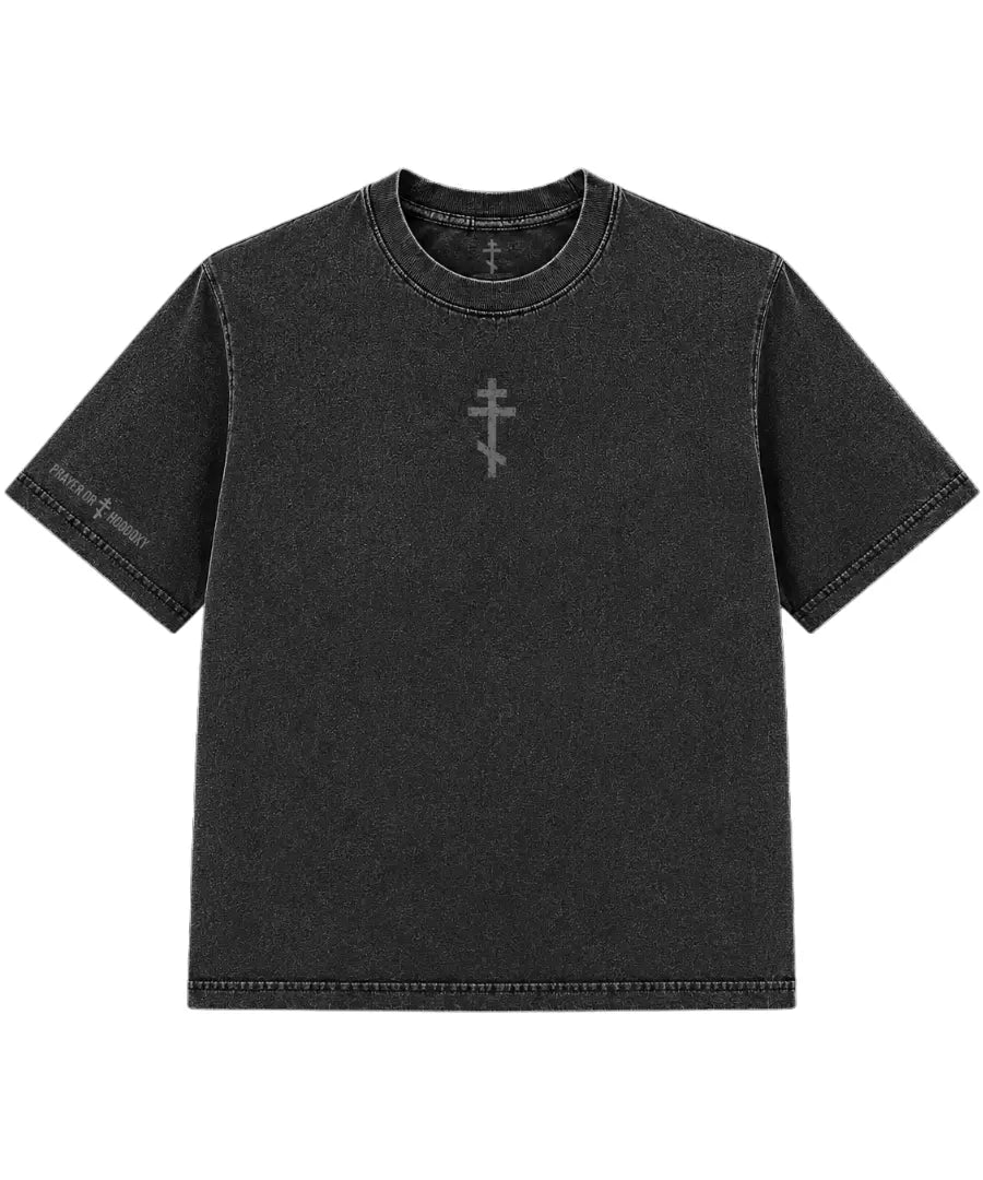 Chi-Rho | Unisex T-Shirt | Heavyweight Garment Dye Prayer Orthodoxy
