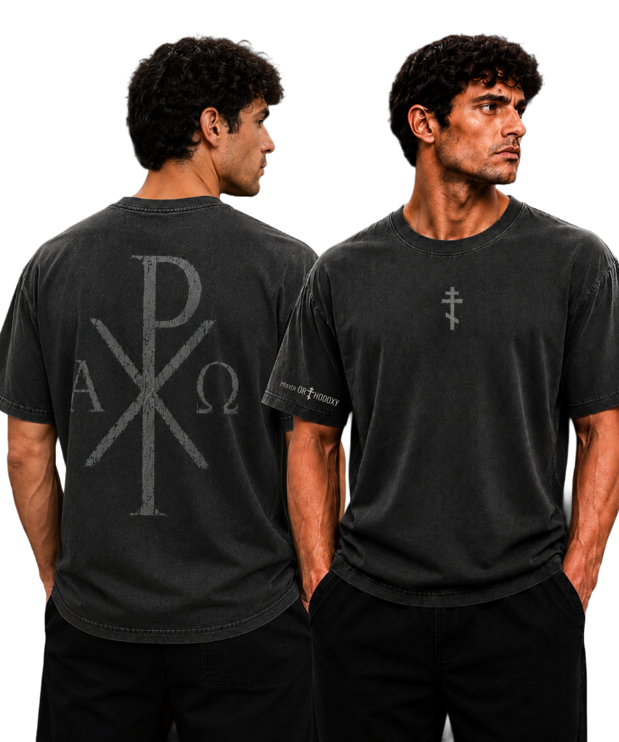 Chi-Rho | Unisex T-Shirt | Heavyweight Garment Dye