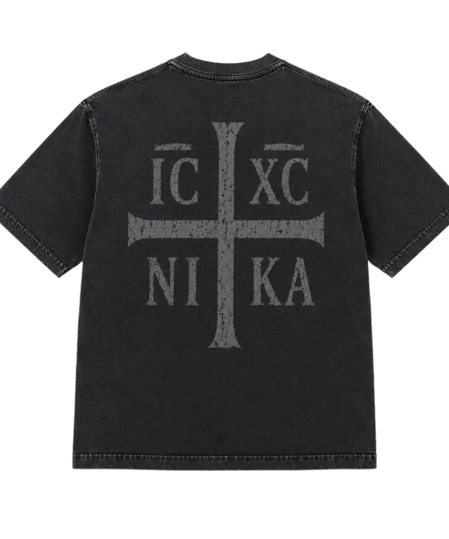 NIKA | Unisex T-Shirt | Heavyweight Garment Dye Prayer Orthodoxy