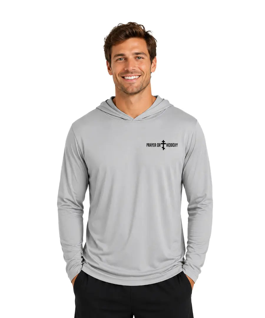 Fishers of Men Performance Hooded Long Sleeve Tee Prayer Orthodoxy