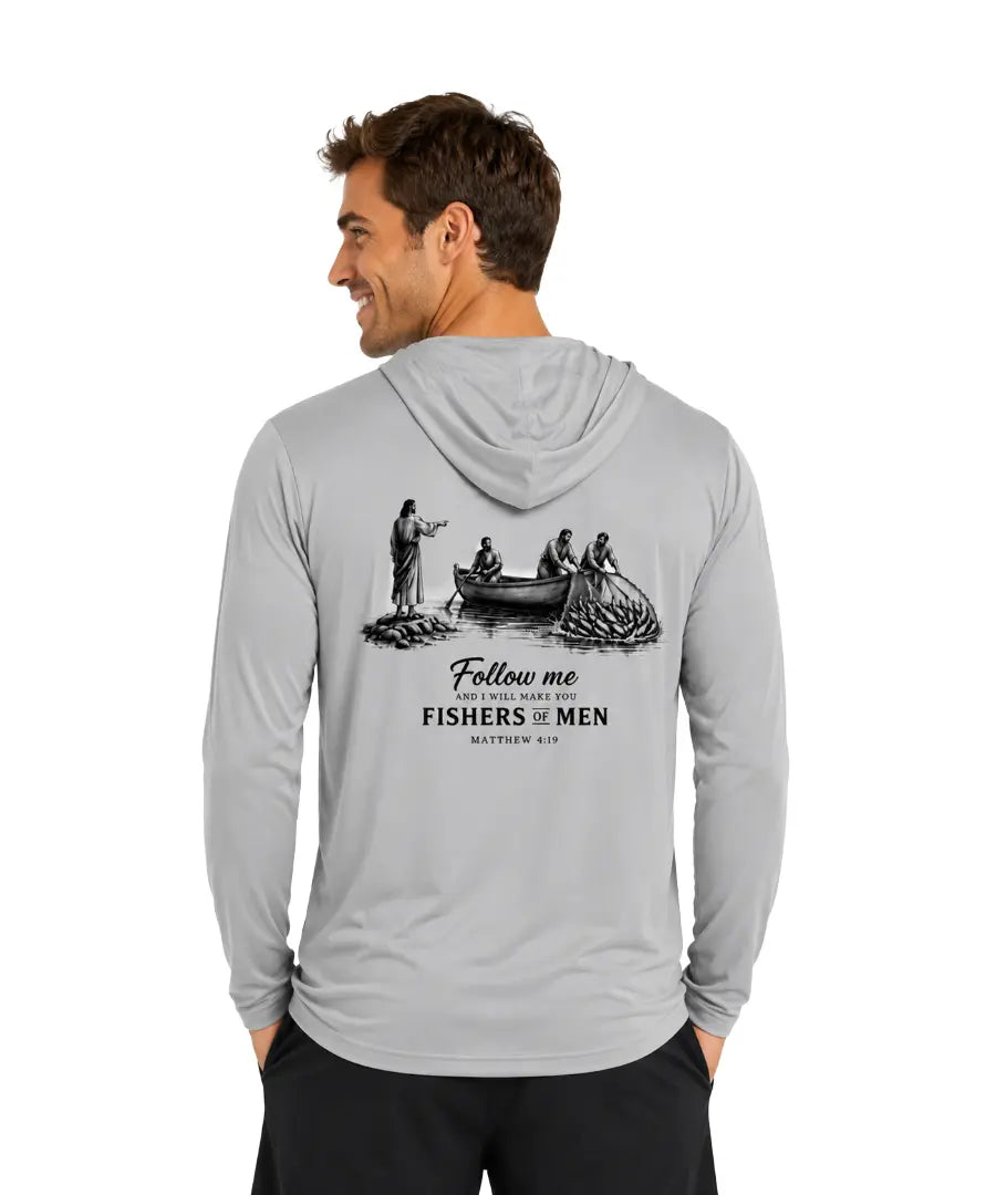 Fishers of Men Performance Hooded Long Sleeve Tee Prayer Orthodoxy