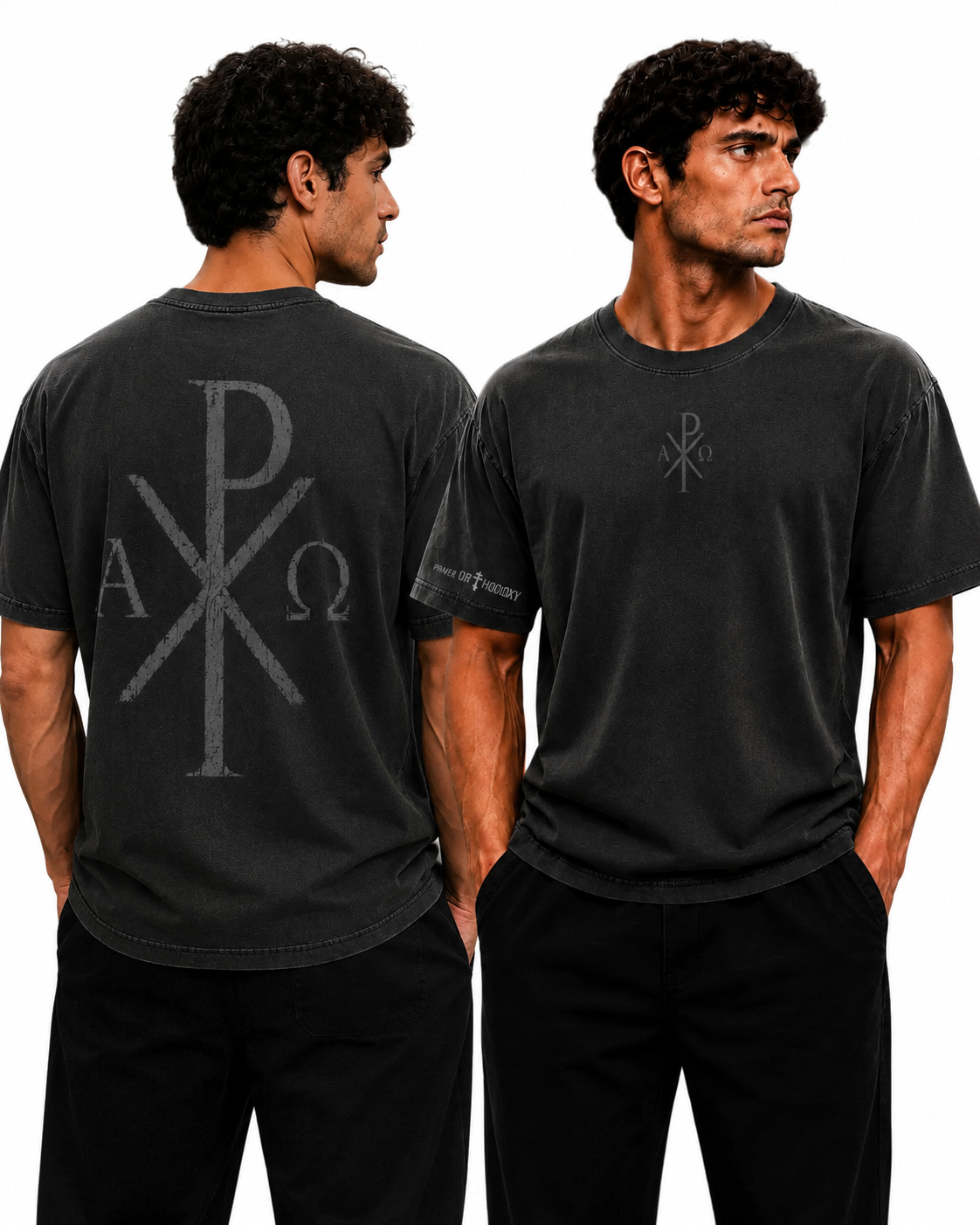 Chi-Rho | Unisex T-Shirt | Heavyweight Garment Dye