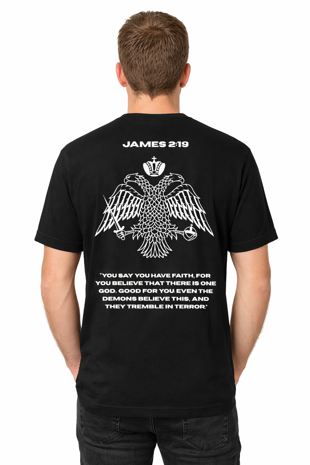 James 2:19 X Byzantine Flag | T-Shirt | Classic Fit
