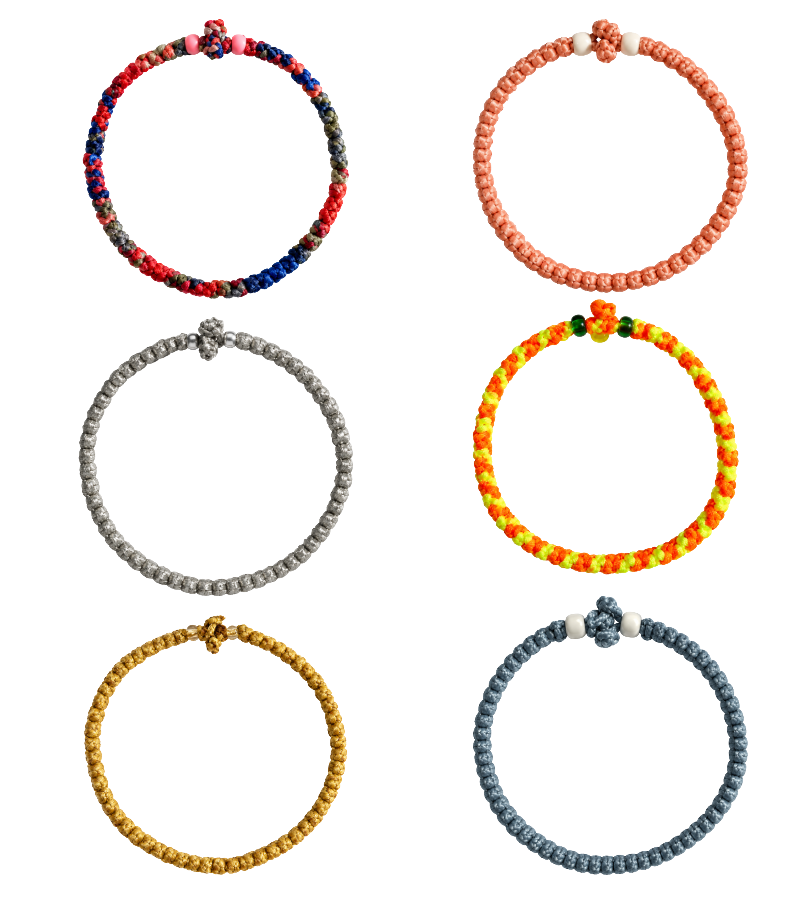 33 Knot Komboskini Prayer Rope Bracelet – Assorted Colors