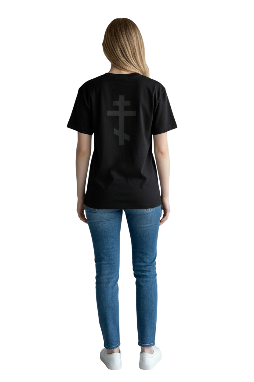 Slate Grey Orthodox Cross | T-Shirt | Classic Fit