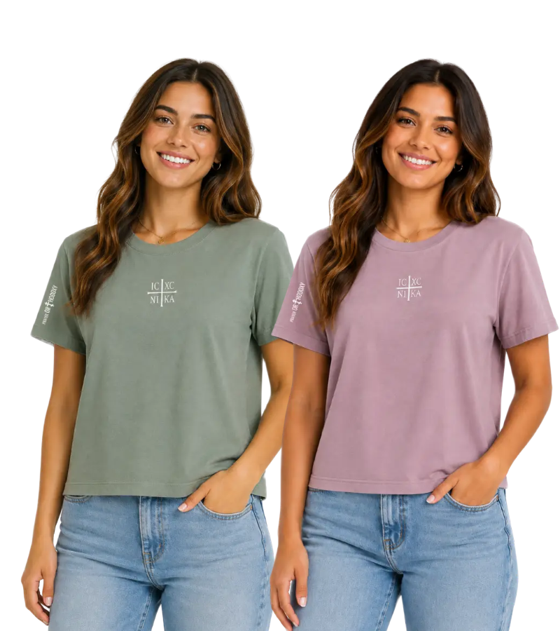 Embroidered NIKA | T-Shirt | Women’s Fit Prayer Orthodoxy