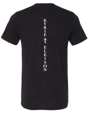 Kyrie Eleison | Unisex Workout Tee | Black | Classic Fit Prayer Orthodoxy