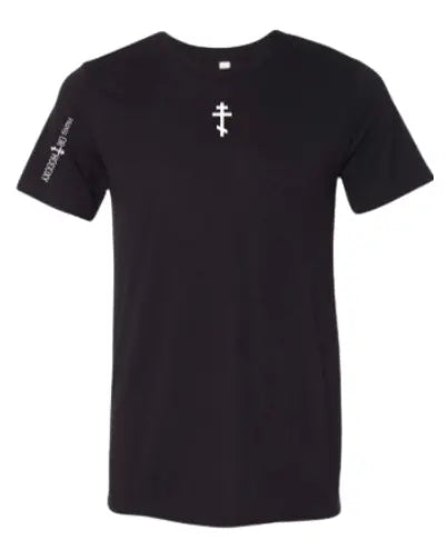 Kyrie Eleison | Unisex Workout Tee | Black | Classic Fit Prayer Orthodoxy