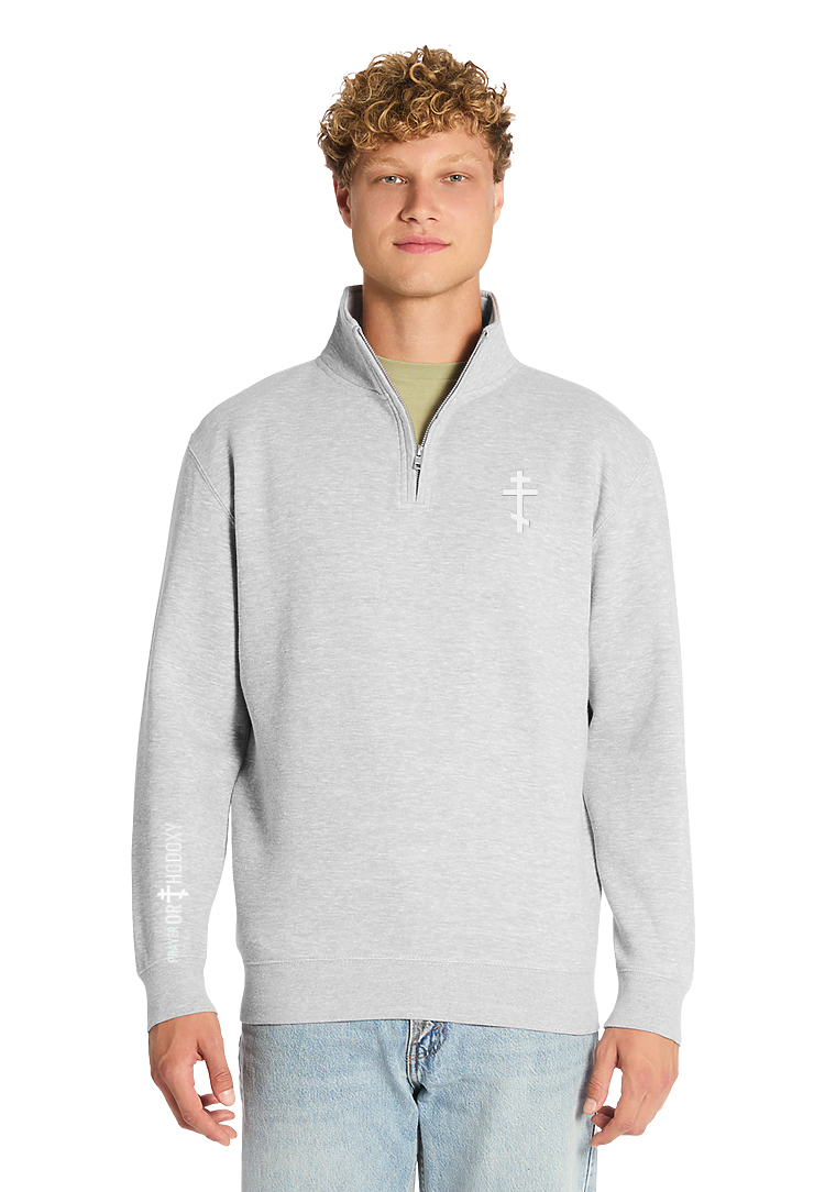 Orthodox Cross | Quarter Zip Hoodie | Heavyweight
