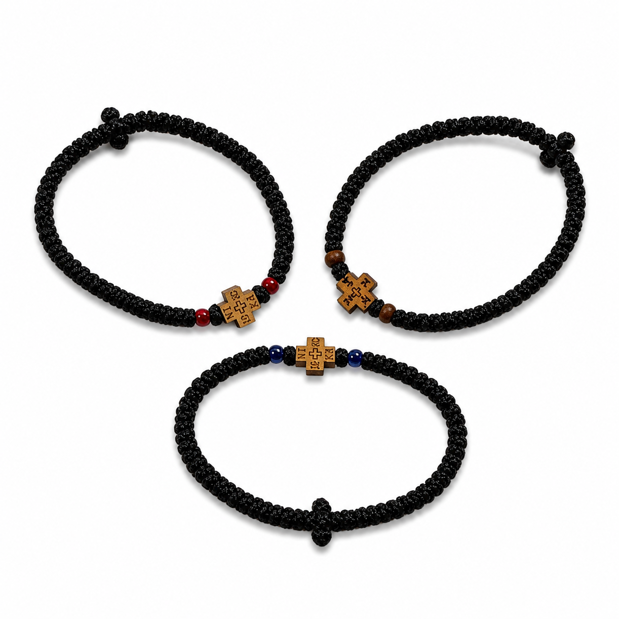 Orthodox Cross Macrame Bracelet - Holy Annunciation Monastery