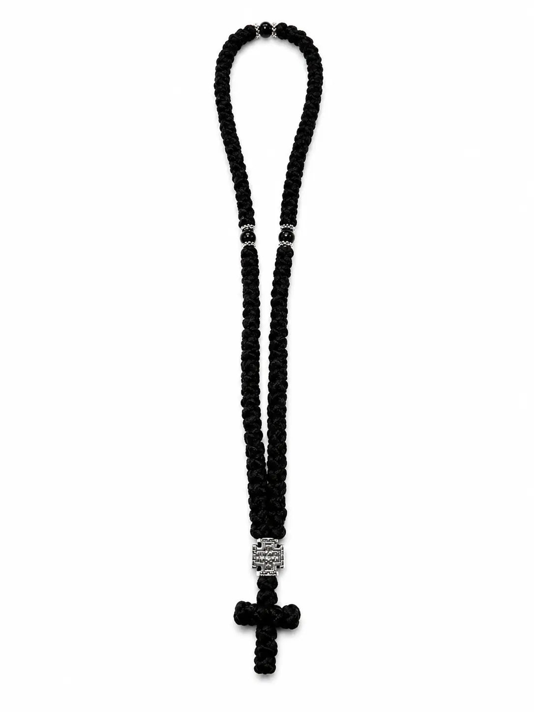 Mount Athos 100 Knot | Prayer Rope | Metal Cross Prayer Orthodoxy