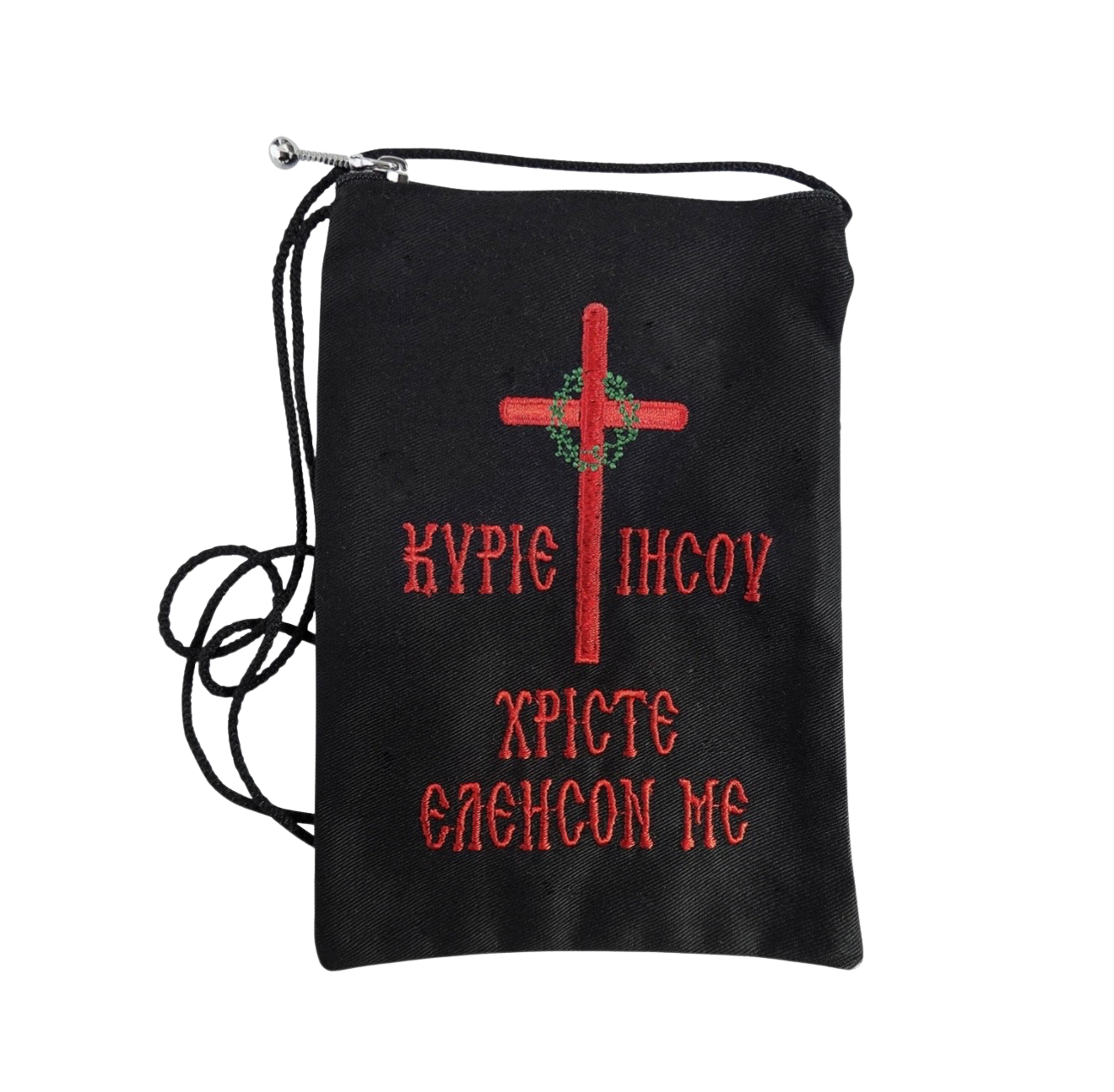 Embroidered Cross Pouch | Mount Athos