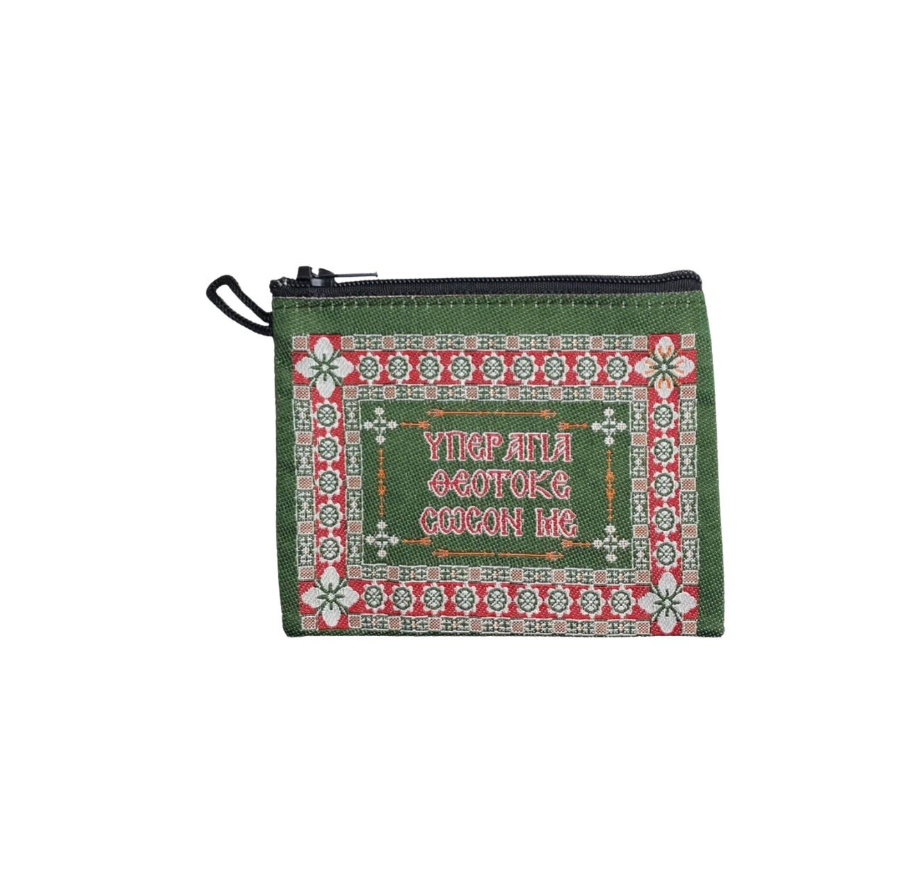 Embroidered Wallet w/ Prayer's | Mount Athos
