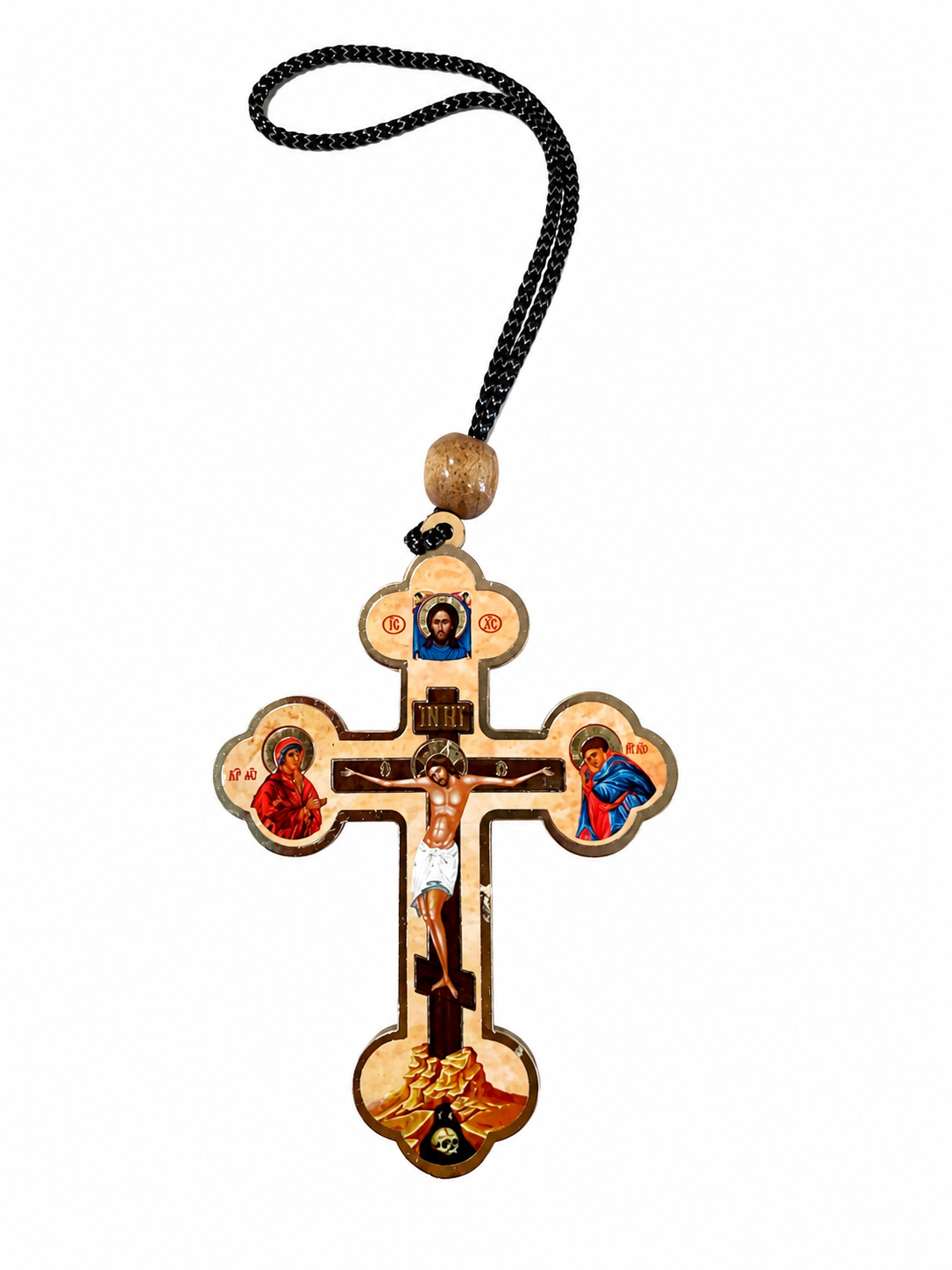 Orthodox Wooden Hanging Car Cross