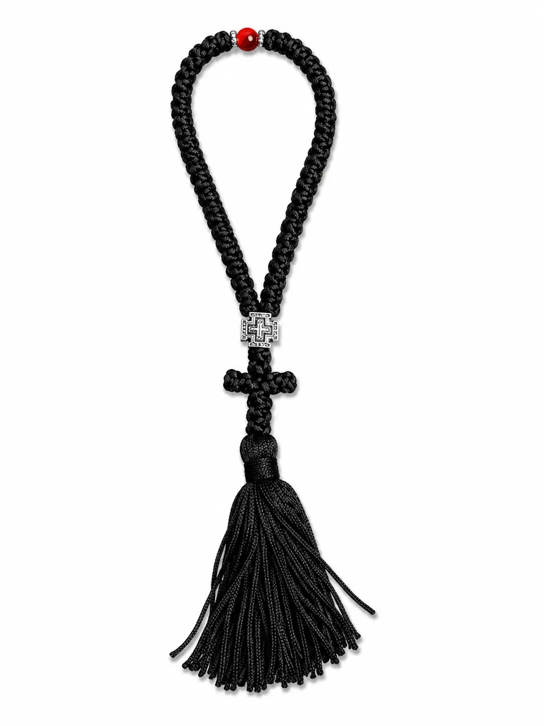 Silk 50-Knot Prayer Rope w/ Tassel from Mount Athos Prayer Orthodoxy