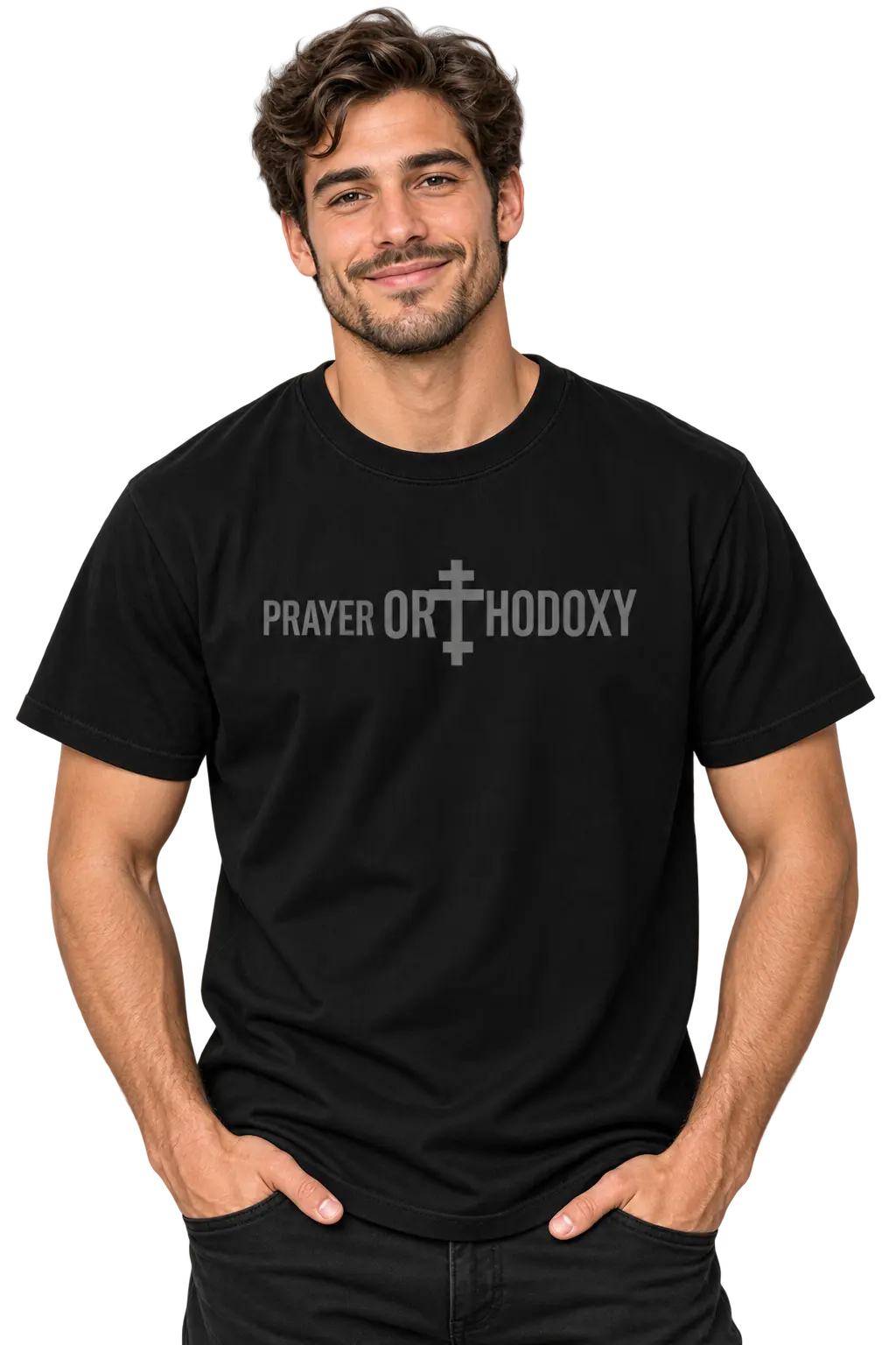 Prayer Orthodoxy Signature | Soft Garment Dye Tee Prayer Orthodoxy