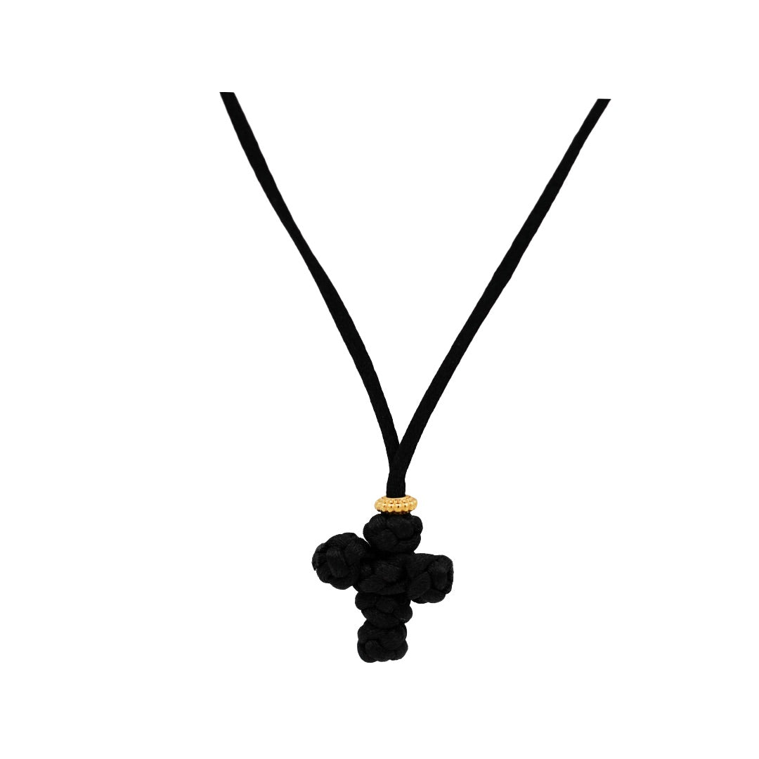Rope Cross Necklace - Handmade in Mount Athos