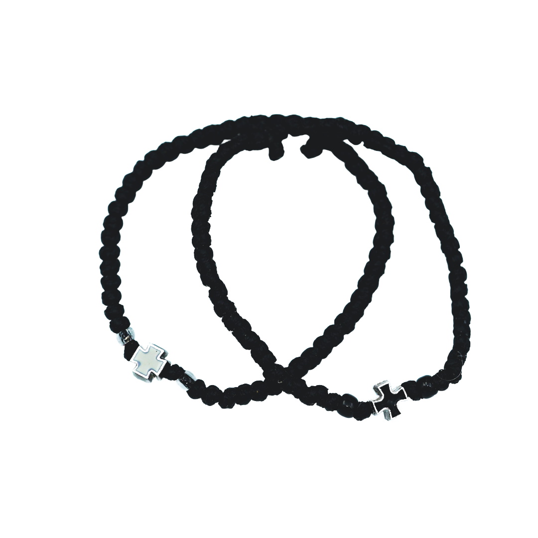 Mount Athos Komboskini w/ Sterling Silver Cross