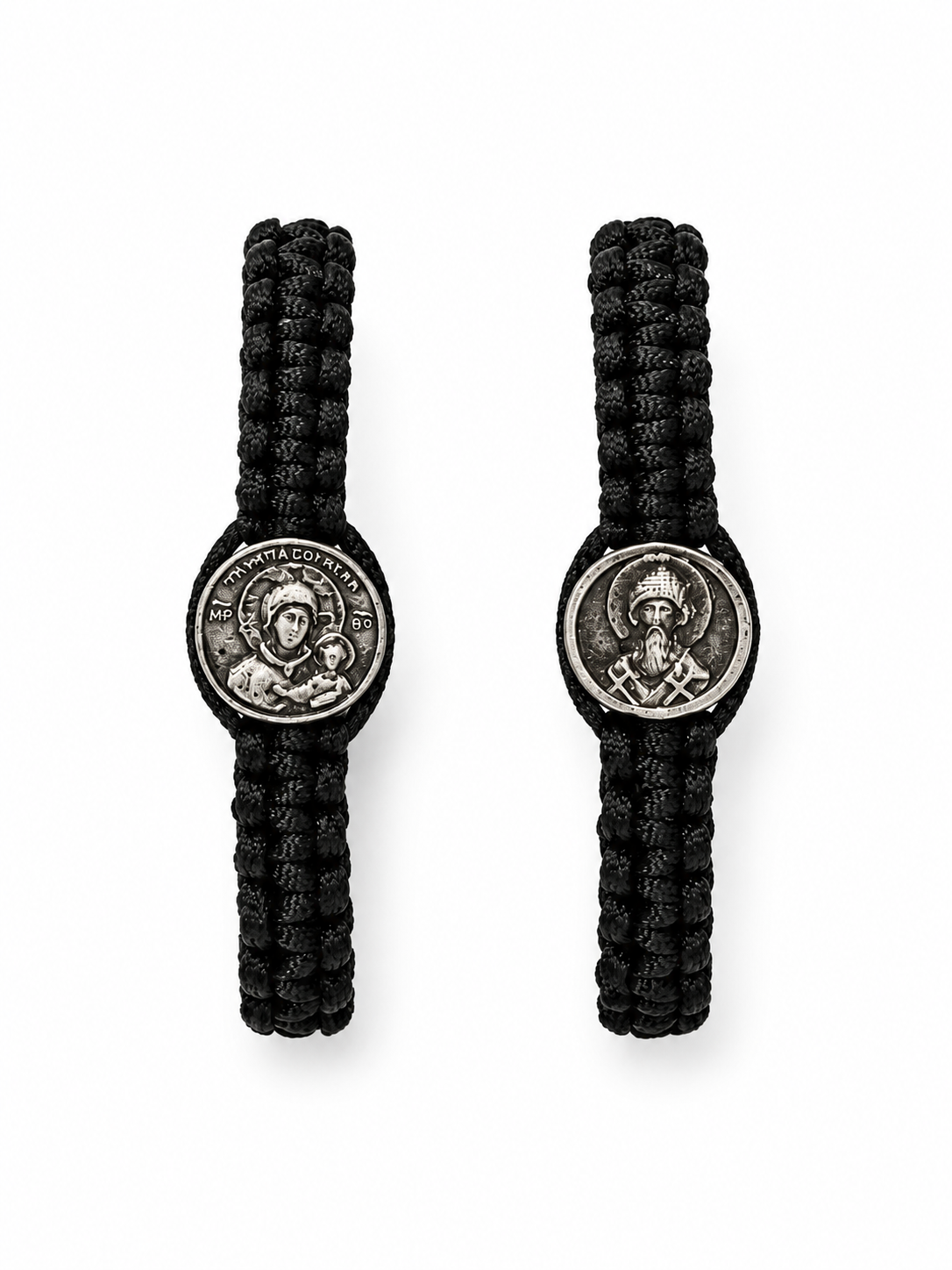 Handmade Macramé Bracelet, Panagia, St. Spyridon - Thessaloniki Prayer Orthodoxy