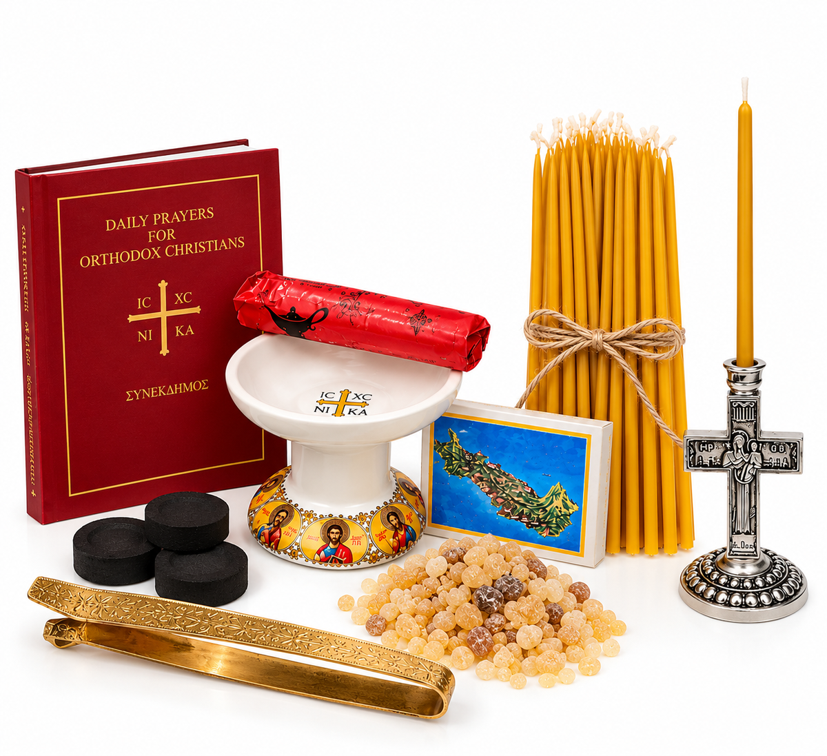 Orthodox Prayer Corner Super Bundle | Incense, Candles & Prayer Essentials Prayer Orthodoxy