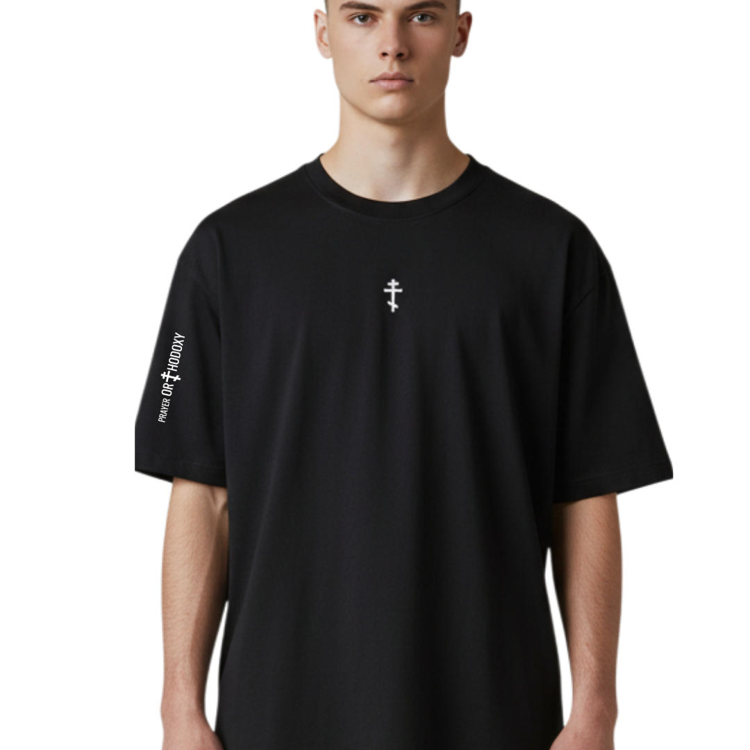 Orthodox Cross | Workout Tee 2.0 | Charcoal Black | Classic Fit