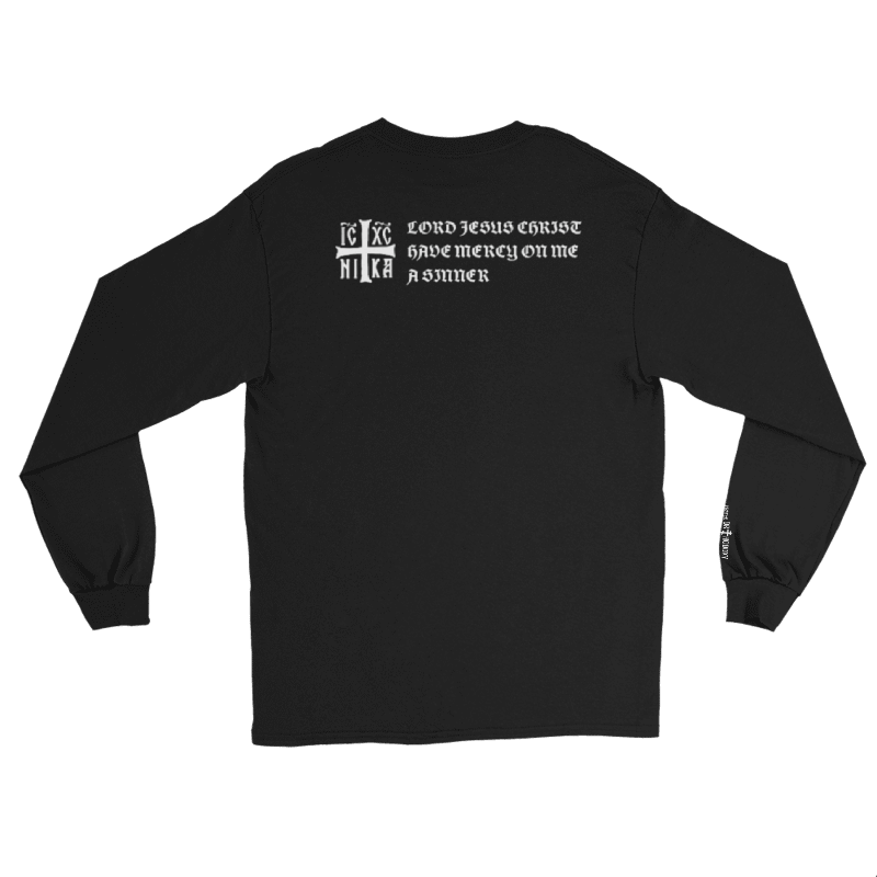 Long Sleeve Shirt | Jesus Prayer English | Black