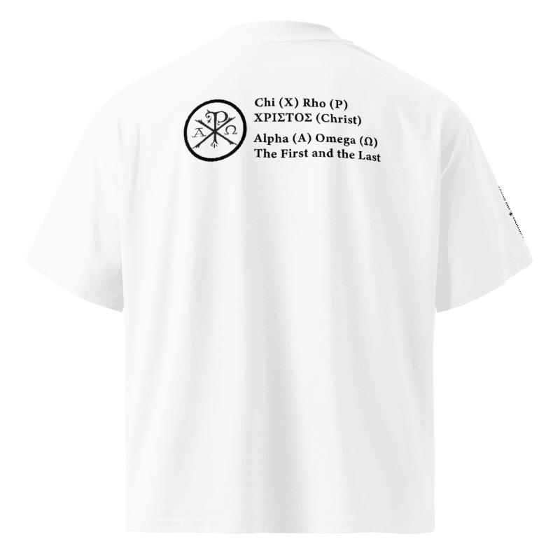 Chi Rho | Loose Fit T-Shirt | White