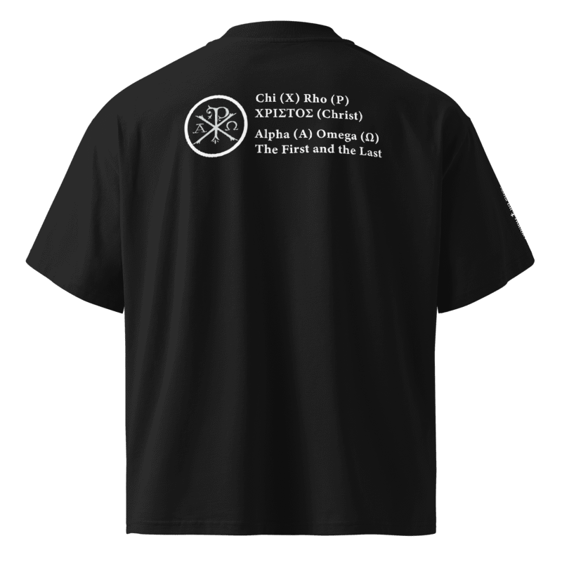 Chi Rho | Loose Fit T-Shirt | Black
